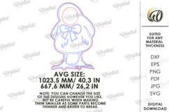 Easter Photo Booth Prop Laser cut. Easter SVG Product Image 2