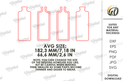 3D Decorative Vase Laser Cut. Flower Holder SVG Product Image 2