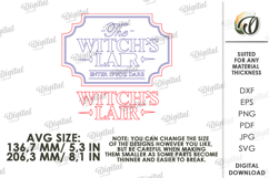 Halloween Vintage Sign Laser Cut. Halloween Wall Decor SVG Product Image 2