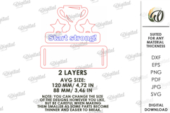 3D School Gift Tag Laser Cut. Present Tag SVG Product Image 2