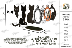 3D Halloween Stand Laser Cut. Halloween Standing Decor SVG Product Image 2