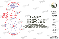 Rotating Circle Invitation Laser Cut. Party Invitation SVG Product Image 2