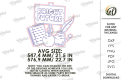 School Photo Zone Laser Cut. School Photo Booth Prop SVG Product Image 2
