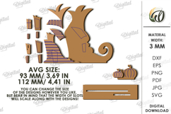 Halloween House Laser Cut. Stand decor SVG Product Image 2