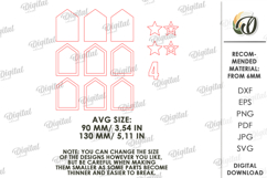 4th Of July House Laser Cut. Patriotic Stand Decor SVG Product Image 2