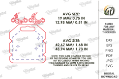 Matching Bracelets With A Holder Lasercut. Bracelet Card SVG Product Image 2