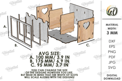 3D Office Organizer Laser Cut. Desk Organizer SVG Product Image 2