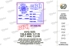 3D BBQ timer magnet Laser Cut. Grill SVG Product Image 2