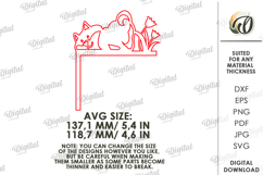 Funny Door Corner Laser Cut. Door Trim Corner. Dog SVG Product Image 2
