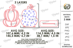 Wooden Pumpkin Decor Laser Cut. Stand Decor SVG Product Image 2