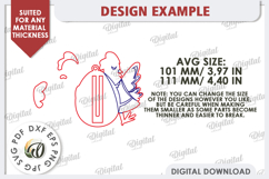 Easter Chicken Money Holder Laser Cut. Easter Gift SVG Product Image 2