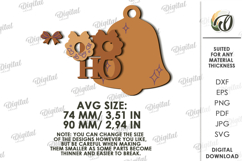 Christmas Layered Ornament Laser Cut . Christmas Decor SVG Product Image 2