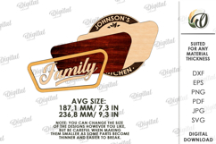 Kitchen Retro Wall Decor Laser Cut. Kitchen Decor SVG Product Image 2