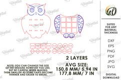 Montessori Lacing Puzzle Laser Cut. Owl SVG Product Image 2