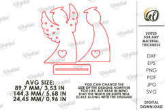 Angel Stand Laser Cut. Night Lamp SVG Product Image 2