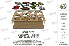 Wooden Puzzle Toy Laser Cut. Kids Montessori Toy SVG Product Image 2