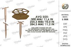 Portable Outdoor Table Laser Cut. Picnic Snack Table SVG Product Image 2