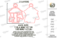 Diamond Mosaic Base Laser Cut. Diamond Blank SVG Product Image 2