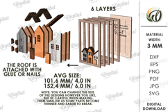 3D Family Home Decor Laser Cut. Stand Decor SVG Product Image 2