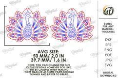 Embroidery Earrings Laser Cut. Embroidery Blank SVG Product Image 2