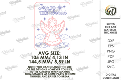 Christmas Card With Ornament Laser Cut. Christmas SVG Product Image 2