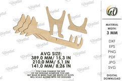 Wine Bottle Holder Laser Cut. Animal Wine Rack. Dog SVG Product Image 2