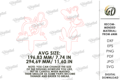 Garden Stakes Laser Cut. Garden Decor. Floral SVG Product Image 2