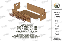 Bathroom Organizer Basket Laser Cut. Storage Box SVG Product Image 2