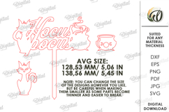 Halloween Cake Topper Laser Cut. Hocus Pocus SVG Product Image 2