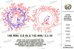3D Halloween Layered Wreath Laser Cut. Wall Decor SVG Product Image 2