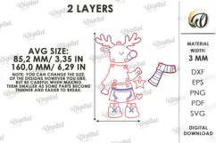Christmas Tree Ornaments Laser Cut. Christmas Tree Decor SVG Product Image 3