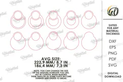 Layered Topographic Valet Tray Laser Cut. Catchall Tray SVG Product Image 2