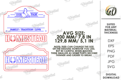 Personalized Country Sign Laser Cut. Outdoor SIgn SVG Product Image 2