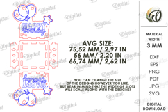 Happy Birthday Candle Holder Laser Cut. Candle Holder SVG Product Image 2