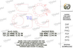 Mother's Day Photo Frame Laser Cut. Picture Frame SVG Product Image 2