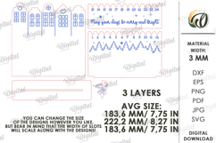 Advent Christmas Calendar Lasercut. Christmas Countdown SVG Product Image 2