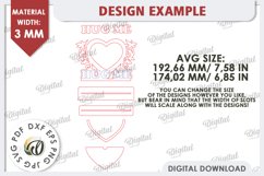 Valentine&#039;s Photo Frame Laser Cut. Valentine&#039;s Gift. Hug Me Product Image 3