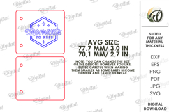 3D Mini Notepad Laser Cut. Tiny Notebook Cover SVG Product Image 2