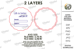 3D Wi-Fi Password Sign Laser Cut. Wall Hanger SVG Product Image 2