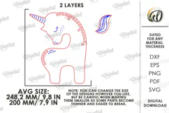 Unicorn Hair Bow Holder Laser Cut. Hair Bow Hanger SVG Product Image 2