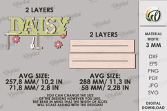 3D Spring Word Stand Laser Cut. Stand Decor SVG Product Image 2