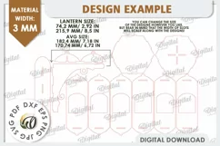 3D Decorative Wooden Wall Lamp Laser Cut. Home Decor SVG Product Image 3
