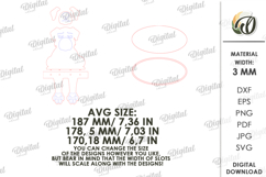 Wooden Animal Key Holder Laser Cut. Dog SVG Product Image 2