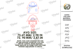 Christmas Farm Tiered Tray Lasercut. Christmas Decor SVG Product Image 2
