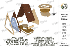 House Money Bank Laser Cut. Saving Box SVG Product Image 2