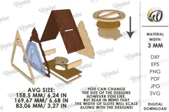 House Money Bank Laser Cut. Saving Box SVG Product Image 2