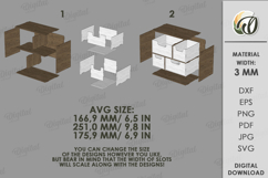 3D Boho Organizers Bundle Laser Cut. Jewelry Box SVG Product Image 16