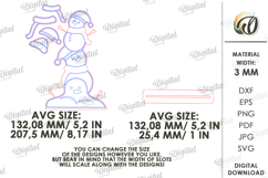 Triple Characters Stand Decor Lasercut. Snowmen SVG Product Image 2