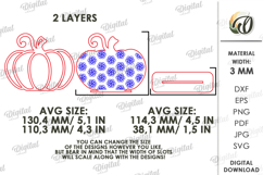 Wooden Pumpkin Decor Laser Cut. Stand Decor SVG Product Image 2