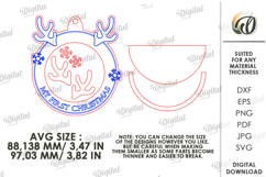 Baby’s First Christmas Laser Cut. Christmas Tree Decor SVG Product Image 2